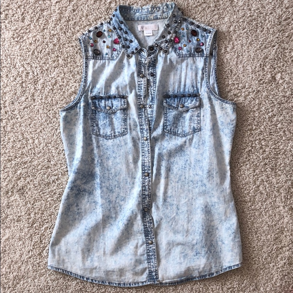 Studded Button Down